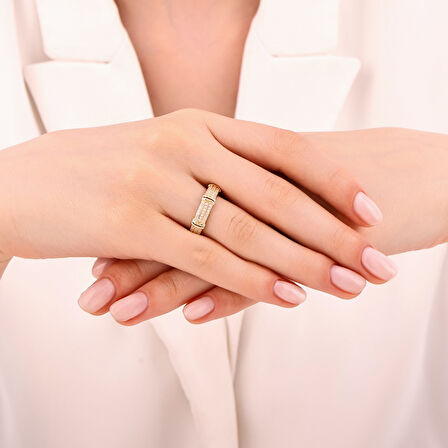 Tasarım Altın Yüzük - 14K - 2.27gr