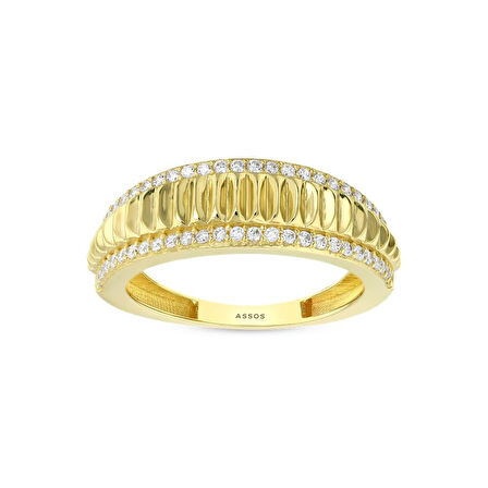 Tasarım Altın Yüzük - 14K - 2.91gr
