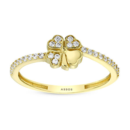 Tasarım Altın Yüzük - 14K - 1.44gr