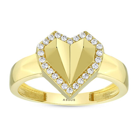 Tasarım Altın Yüzük - 14K - 2.38gr