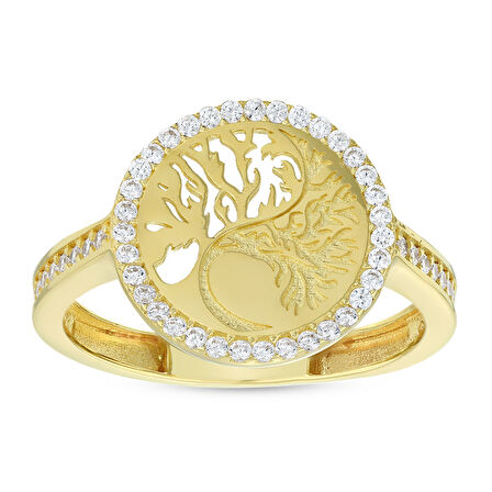 Tasarım Altın Yüzük - 14K - 2.81gr