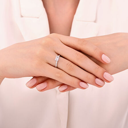 Altın Baget Yüzük - 14K - 1.58gr