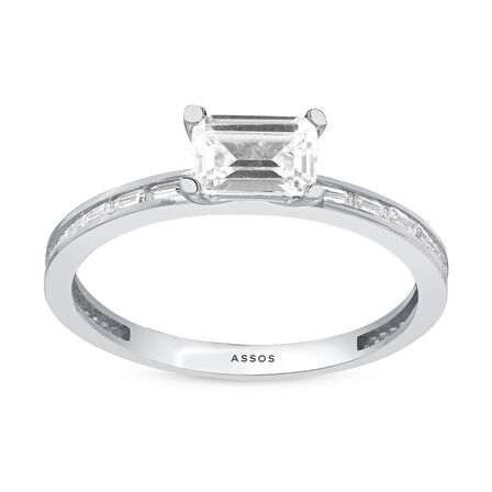 Altın Baget Yüzük - 14K - 1.58gr