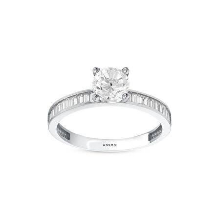 Altın Tektaş Yüzük - 14K - 2.15gr