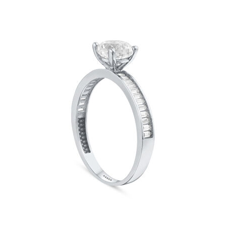 Altın Tektaş Yüzük - 14K - 2.15gr