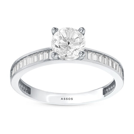 Altın Tektaş Yüzük - 14K - 2.15gr