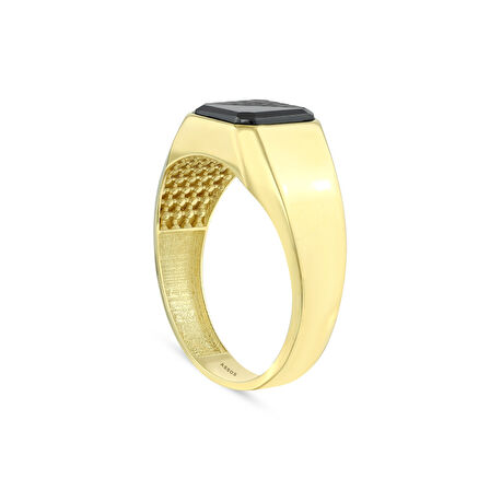 Altın Erkek Yüzük - 14K - 5.86gr