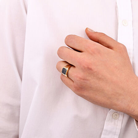 Altın Erkek Yüzük - 14K - 5.86gr