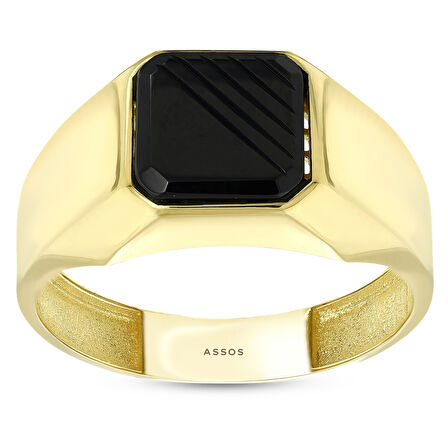 Altın Erkek Yüzük - 14K - 5.86gr