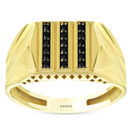 Altın Erkek Yüzük - 14K - 3.91gr