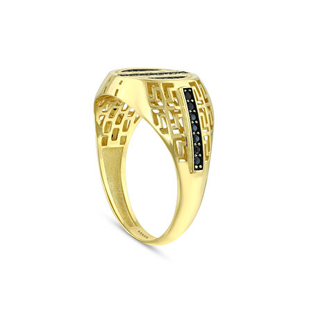 Altın Erkek Yüzük - 14K - 3.69gr