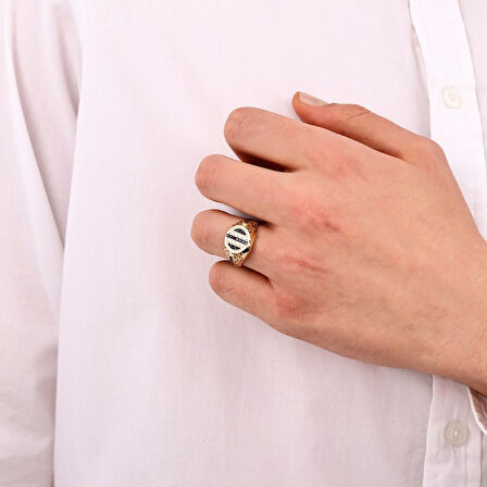 Altın Erkek Yüzük - 14K - 3.69gr