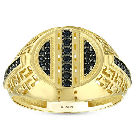 Altın Erkek Yüzük - 14K - 3.69gr