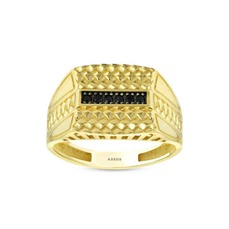 Altın Erkek Yüzük - 14K - 4.12gr