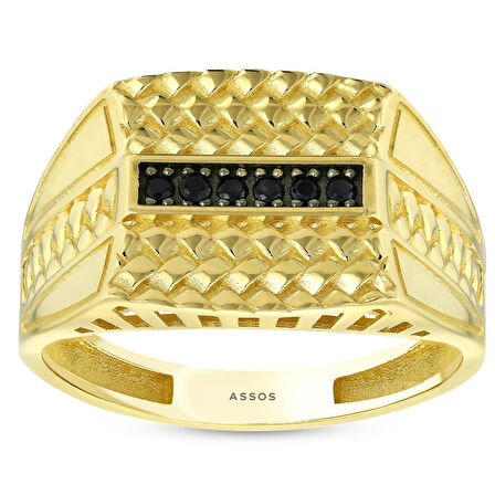 Altın Erkek Yüzük - 14K - 4.12gr