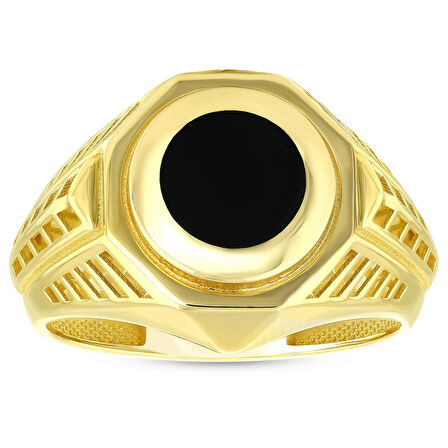 Altın Erkek Yüzük - 14K - 4.43gr