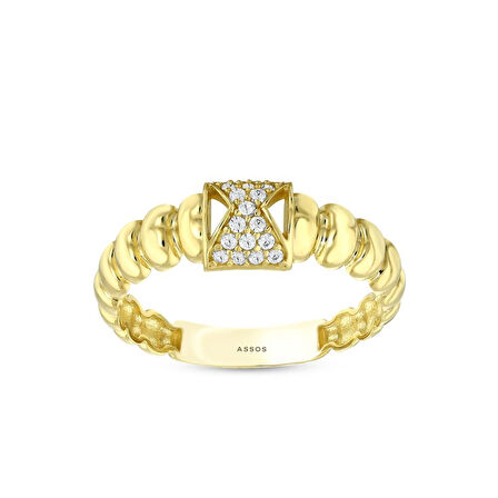 Tasarım Altın Yüzük - 14K - 1.95gr