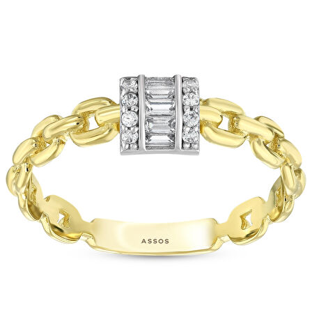 Tasarım Altın Yüzük - 14K - 1.78gr