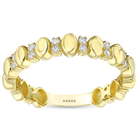 Tasarım Altın Yüzük - 14K - 2.23gr