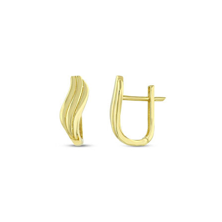 Altın Tasarım Küpe - 14K - 3.14gr