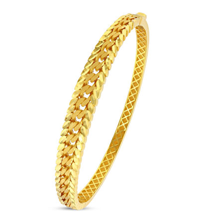 Altın Tasarım Kelepçe - 14K - 12.58gr