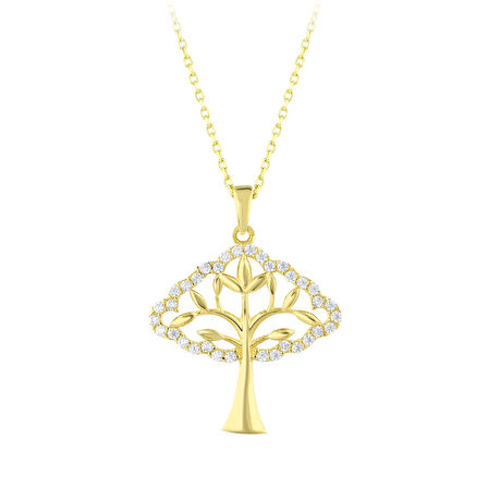 Altın Tasarım Kolye - 14K - 2.05gr
