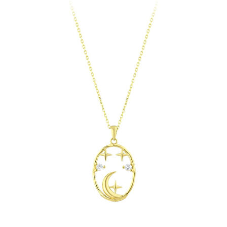 Altın Tasarım Kolye - 14K - 2.12gr