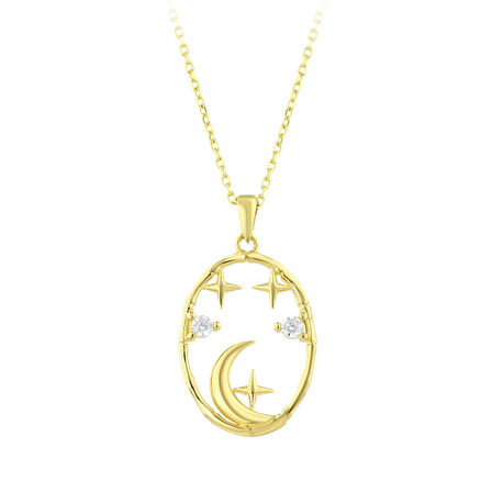 Altın Tasarım Kolye - 14K - 2.12gr