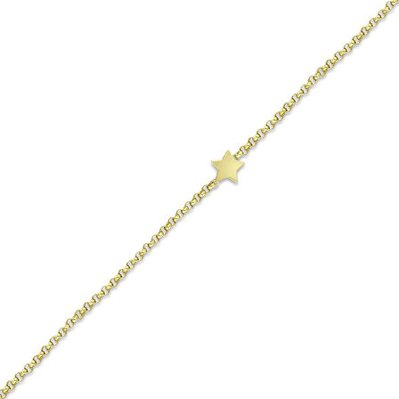Yıldız Figürlü Altın Bileklik - 14K - 2.17gr