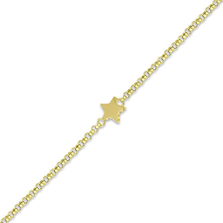 Yıldız Figürlü Altın Bileklik - 14K - 2.17gr
