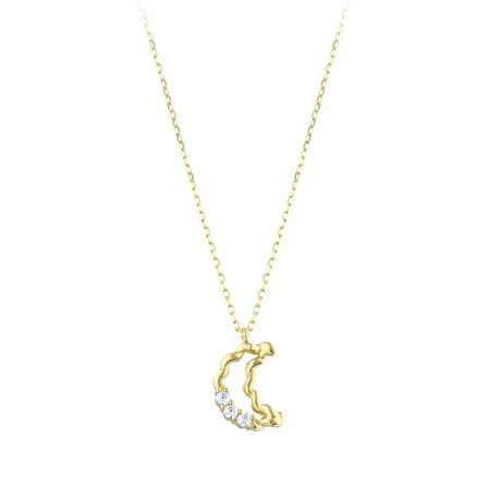 Altın Tasarım Kolye - 14K - 1.57gr