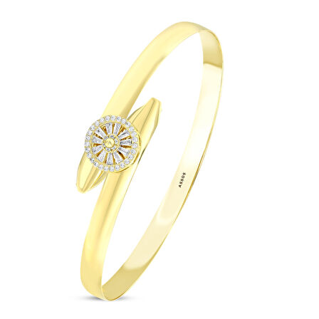 Altın Tasarım Kelepçe - 14K - 9.38gr