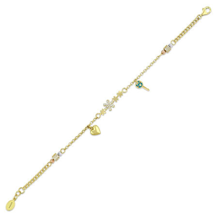 Tasarım Altın Bileklik - 14K - 4.25gr