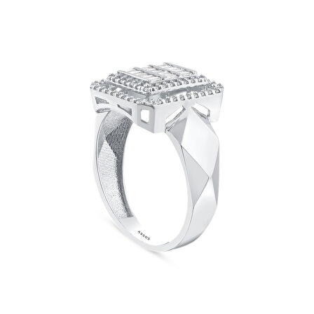 Baget Taşlı Altın Yüzük - 14K - 2.52gr