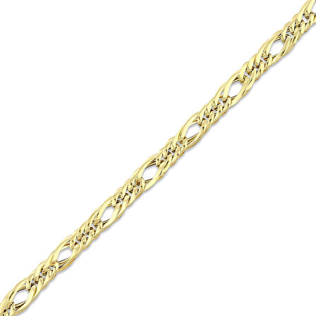 Altın Zincir Bileklik - 14K - 3.78gr