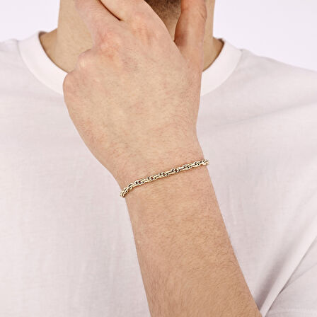 Altın Erkek Bileklik - 14K - 3.19gr