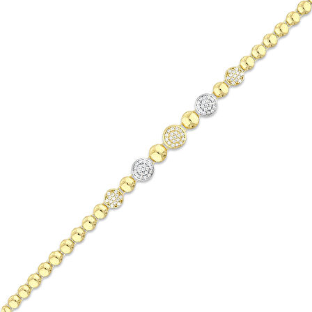 Altın Tasarım Bileklik - 14K - 7.69gr