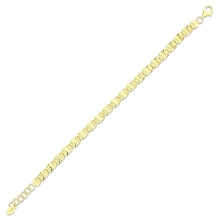 Altın Tasarım Bileklik - 14K - 8.69gr