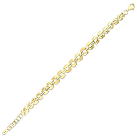 Altın Tasarım Bileklik - 14K - 11.91gr