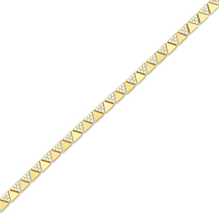 Altın Tasarım Bileklik - 14K - 9.58gr