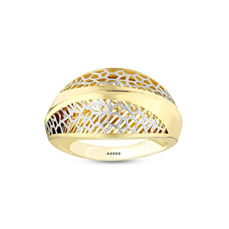 Tasarım Altın Yüzük - 14K - 2.45gr