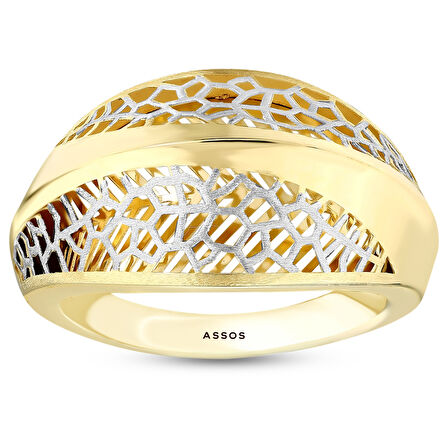 Tasarım Altın Yüzük - 14K - 2.45gr