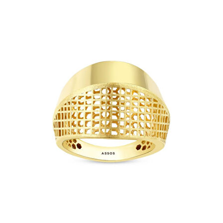 Tasarım Altın Yüzük - 14K - 3.12gr