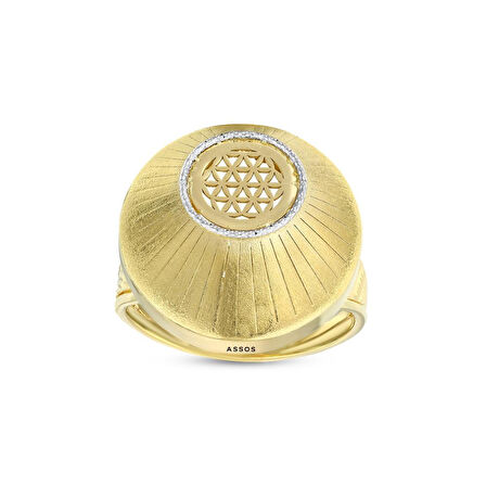 Tasarım Altın Yüzük - 14K - 4.02gr