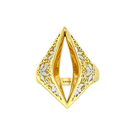 Tasarım Altın Yüzük - 14K - 3.95gr