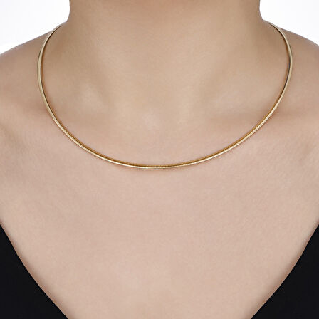 Tasarım Altın Kolye - 14K - 7.55gr