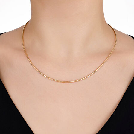 Tasarım Altın Kolye - 14K - 7.13gr