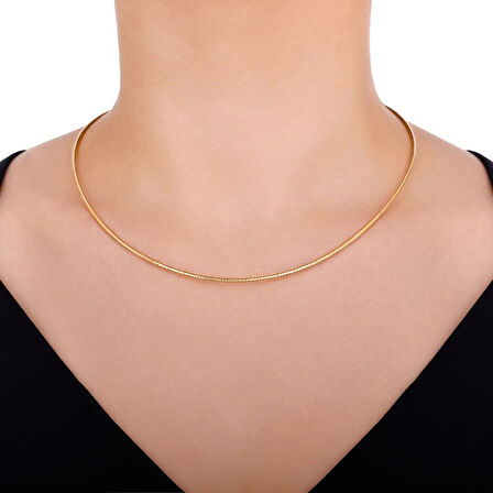 Tasarım Altın Kolye - 14K - 11.26gr