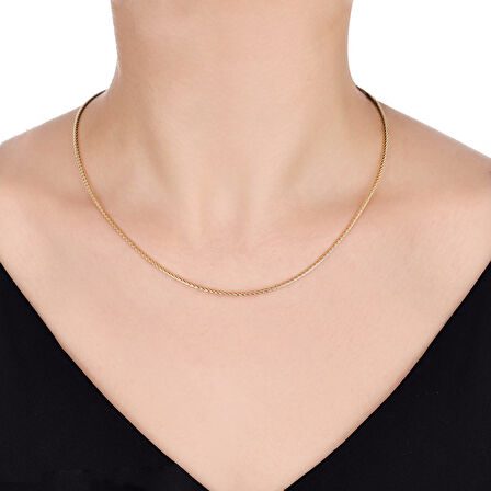 Tasarım Altın Kolye - 14K - 6.55gr