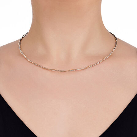 Tasarım Altın Kolye - 14K - 8.70gr